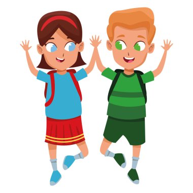 sevimli sevimli çocuk çocukluk karikatür