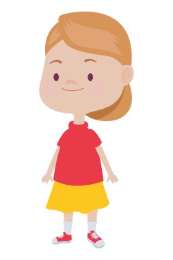 Mutlu çocuk eğlenceli karikatürler sahip