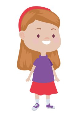 Mutlu çocuk eğlenceli karikatürler sahip