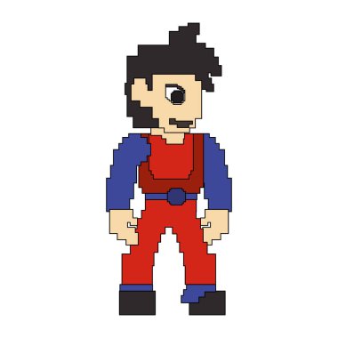 video oyunu pikselli retro sanat karikatür