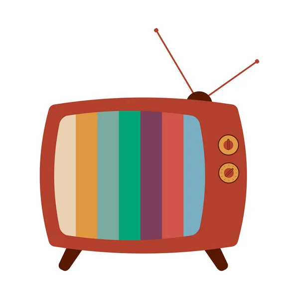 Old vintage television — Stock Vector