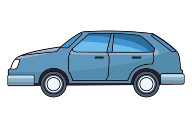 Modern coupe araç araç sideview