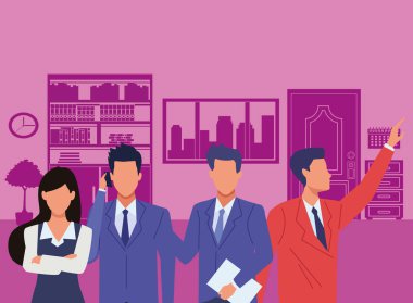 Araçları ile Yönetici iş çalışanları