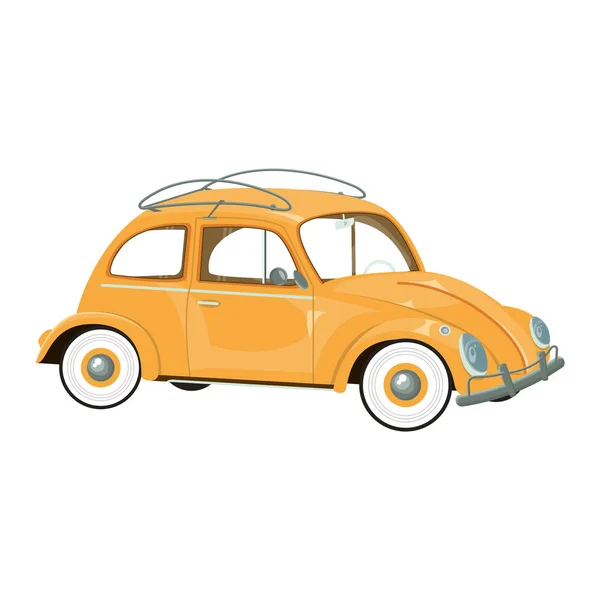 Vintage rétro classique voiture dessin animé — Image vectorielle