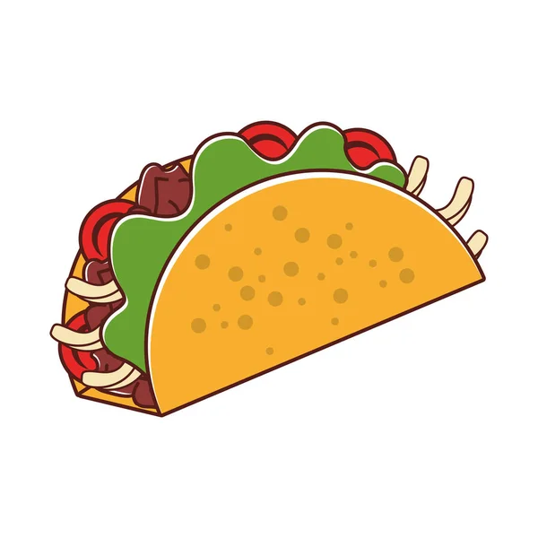 墨西哥文化和食品卡通 — 图库矢量图片