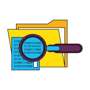 büyüteç kontrol sistemi karikatür