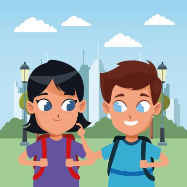 sevimli sevimli çocuk çocukluk karikatür