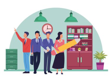 Araçları ile Yönetici iş çalışanları