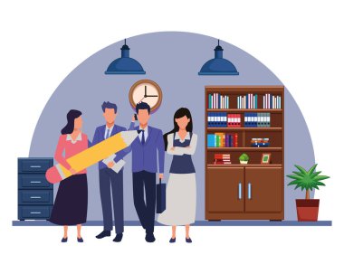 Araçları ile Yönetici iş çalışanları