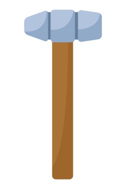 Mallet inşaat aleti sembolü izole