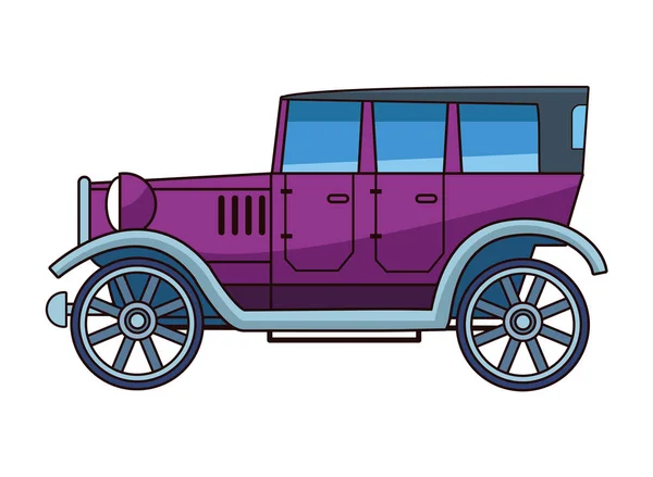 Vehículo clásico de coches antiguos — Archivo Imágenes Vectoriales
