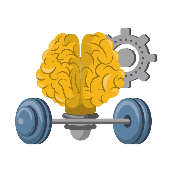 Inteligencja mózgu człowieka i bajki kreatywności — Wektor stockowy