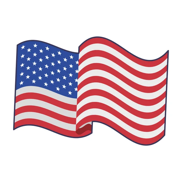 USA indipendenza 4 luglio cartone animato — Vettoriale Stock