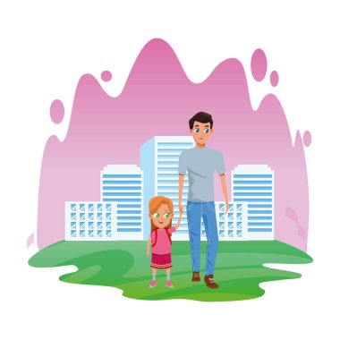 Çocuklu aile tek baba