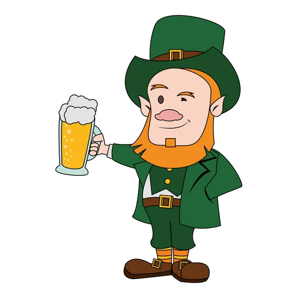 Saint patricks day irish cartoon — Stock Vector