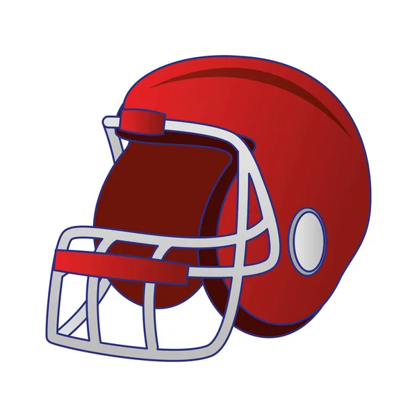 American Football Sportspiel Cartoon blaue Linien — Stockvektor