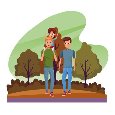 Çocuklu iki baba ailesi