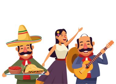 meksika geleneksel kültür simgesi karikatür