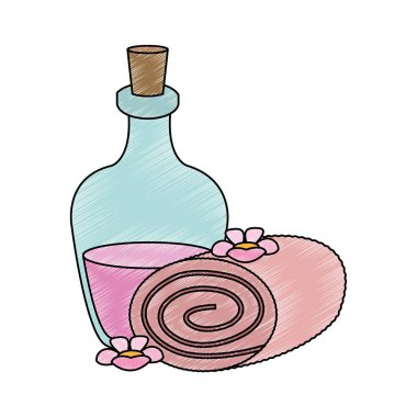 Spa yağ şişesi karalama