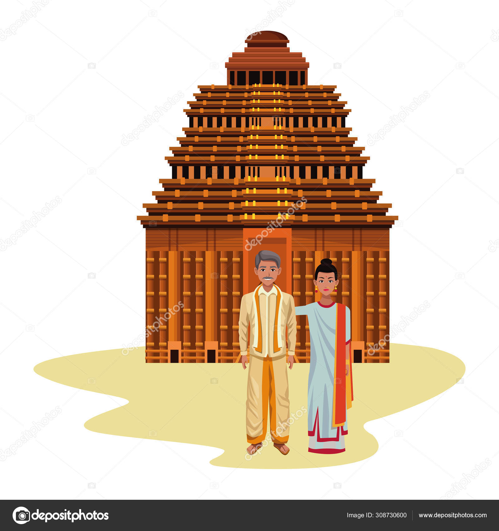 Indian couple avatar cartoon character Stock Vector Image by ©jemastock #308730600 Indian couple avatar cartoon character Stock Vector Image by ©jemastock #308730600