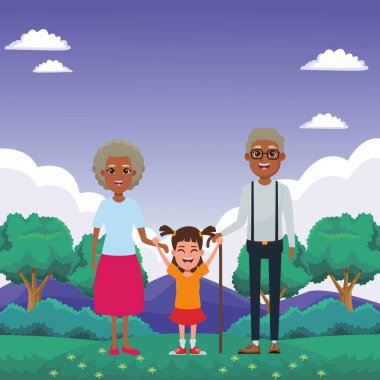 aile avatar çizgi film karakter portre