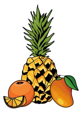 Taze ve lezzetli tropikal meyveler