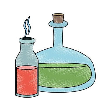 Spa yağ şişeleri karalama