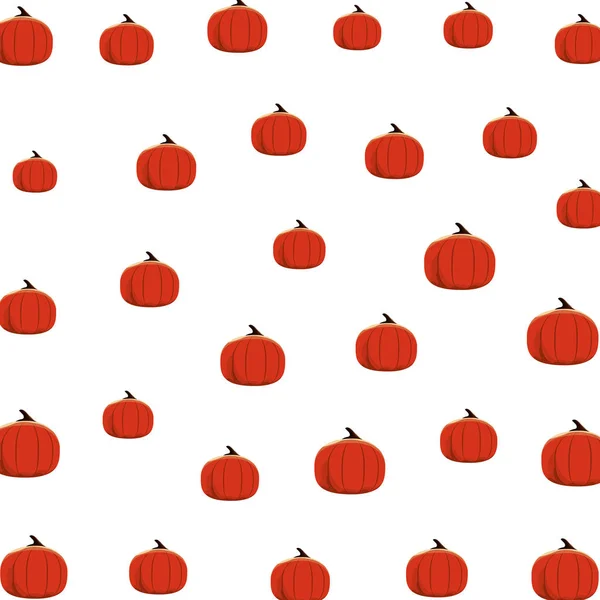 Halloween pumpkins fruits pattern background — 스톡 벡터