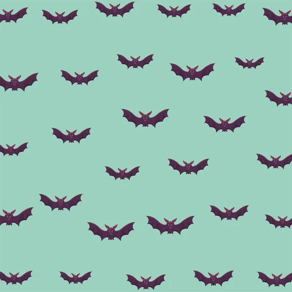 Απόκριες νυχτερίδες ιπτάμενα ζώα μοτίβο — Διανυσματικό Αρχείο
