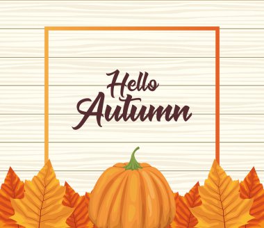 Merhaba güz mevsimi. Meyve ve yapraklı.