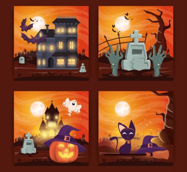 cadılar bayramı karanlık sahneleri demeti