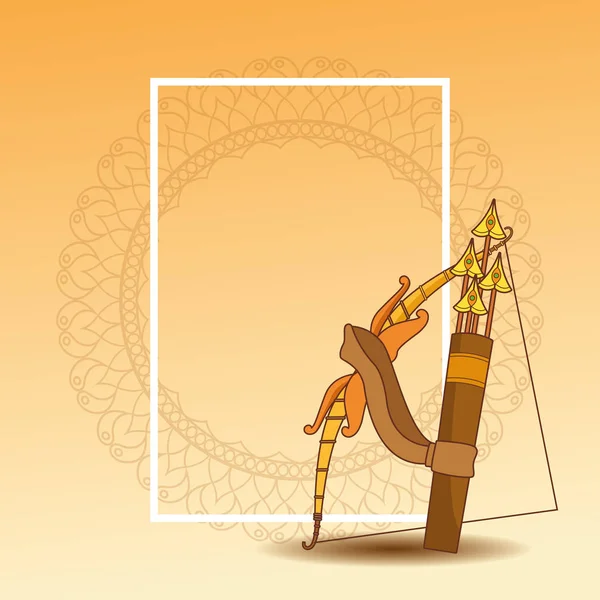 Heureux festival dussehra de l'Inde — Image vectorielle