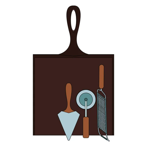 Cocina utensilios de diseño — Vector de stock