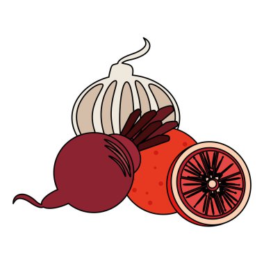 Sebzeler ve sağlıklı yiyecekler.