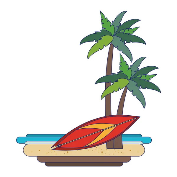 Summer vacations and travel cartoons — Stock Vector