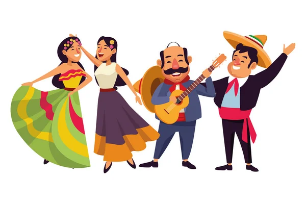 Culture traditionnelle mexicaine icône dessin animé — Image vectorielle