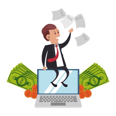 devlet hükümeti vergi iş karikatür