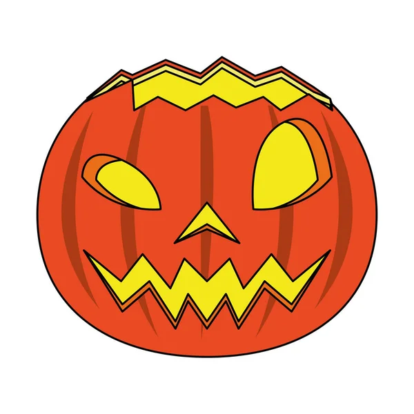 Halloween octubre temible celebración de dibujos animados — Vector de stock
