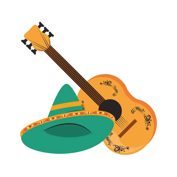 Messicano cultura messicano festival cartone animato — Vettoriale Stock
