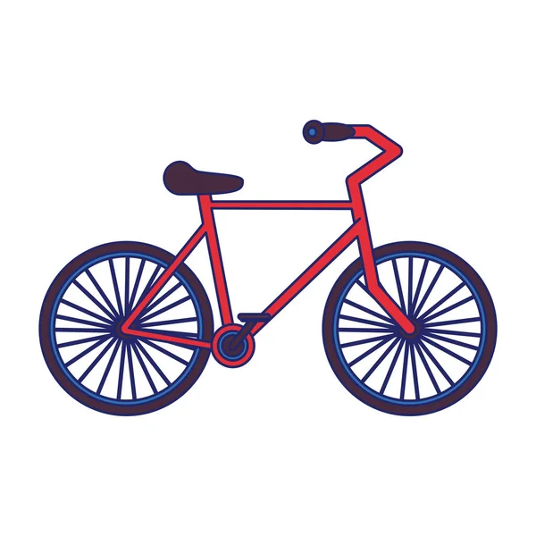 Bicicleta vermelha no fundo branco —  Vetores de Stock