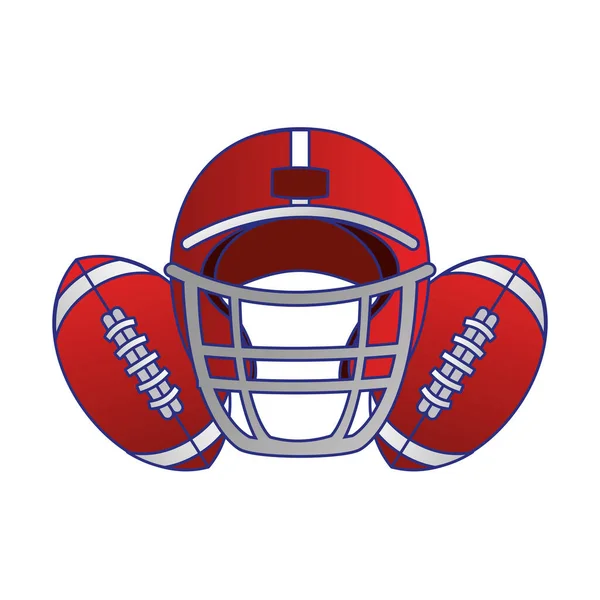 American Football Sportspiel Cartoon blaue Linien — Stockvektor