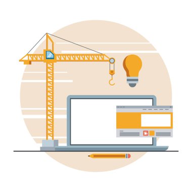 teknoloji aygıtı bakım konsepti çizgi filmi