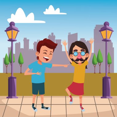 genç çocuklar avatar karton karakter