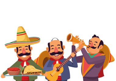 meksika geleneksel kültür simgesi karikatür