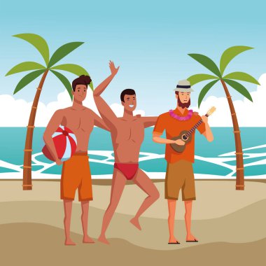 Gençler ve yaz karikatürleri