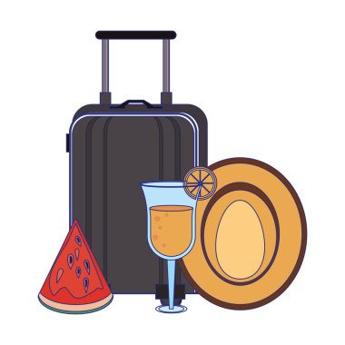 Yaz ve plaj tatilleri karikatürler