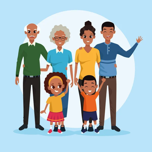 Familia con abuelos Imágenes Vectoriales, Gráfico Vectorial de Familia con  abuelos | Depositphotos