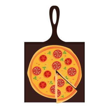 İtalyan pizza tasarımı.