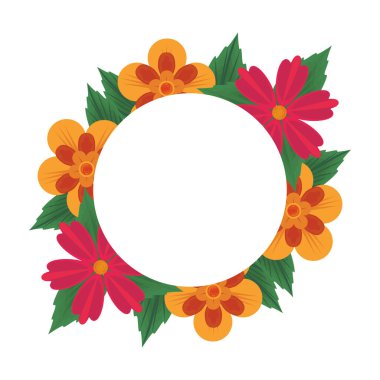 çiçekler tropikal bahar çiçek karikatür