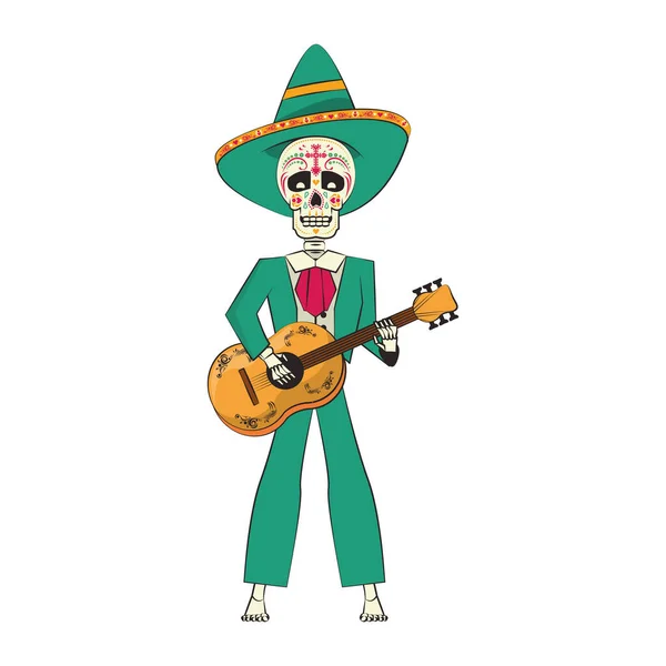 Cultura mexicana festival mexicano de dibujos animados — Vector de stock